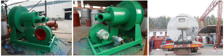 burner and bitumen tank delivery