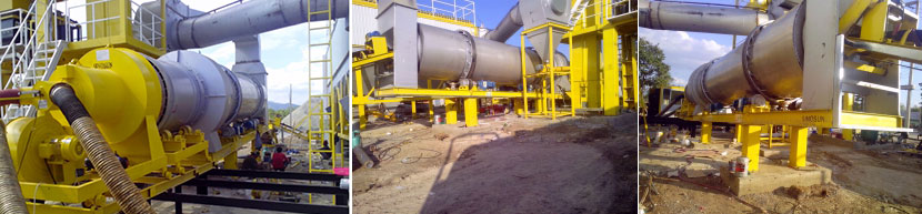 sap120 asphalt plant drying drum